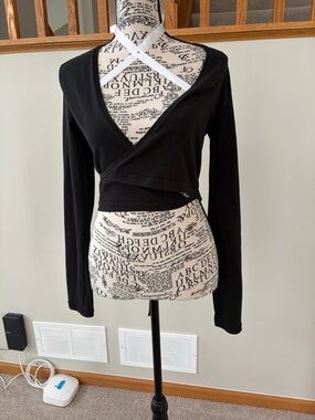 PINK Victoria's Secret Black Logo Tee